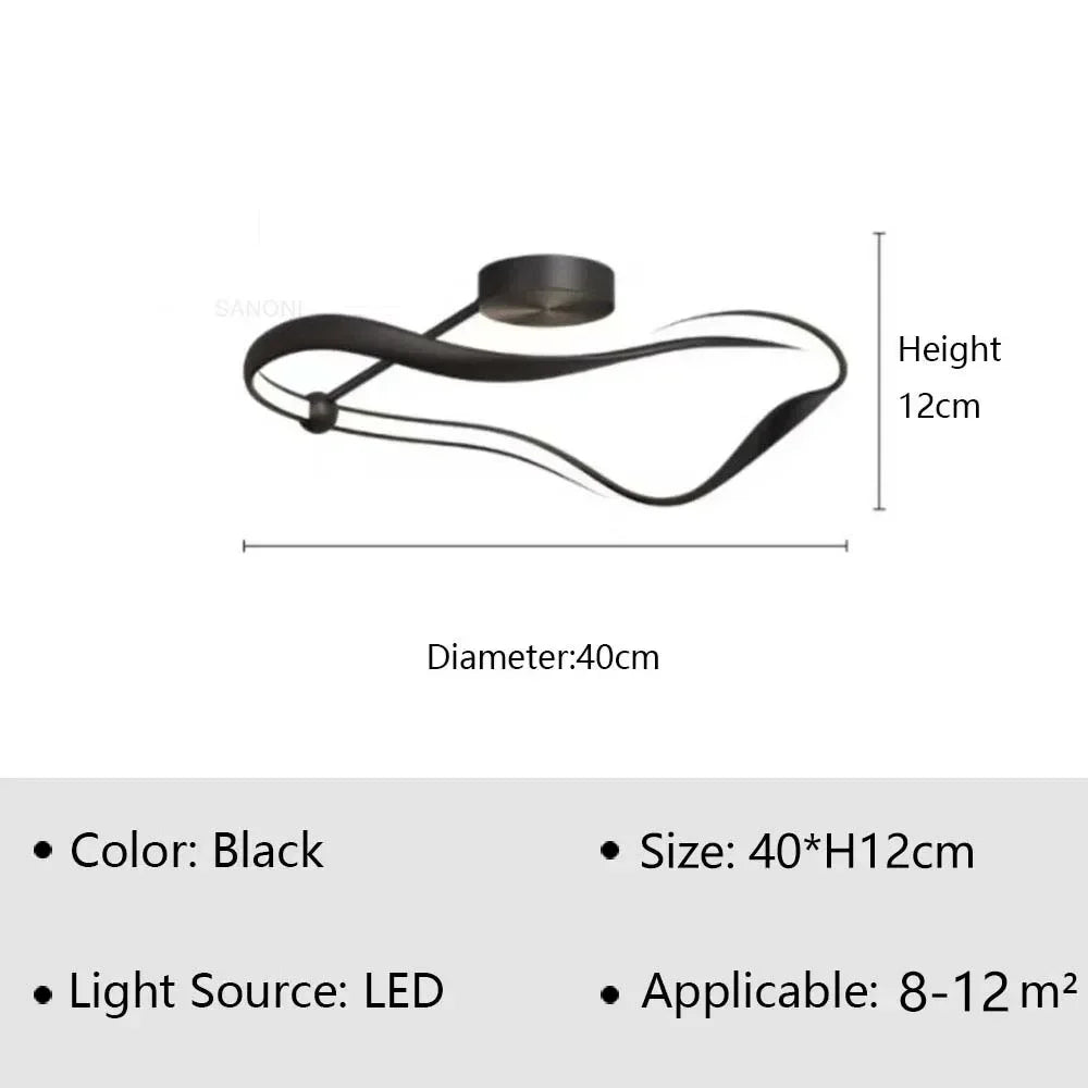 Modern LED Taklampa – Nordisk Lyx för Sovrum, Matsal & Restaurang