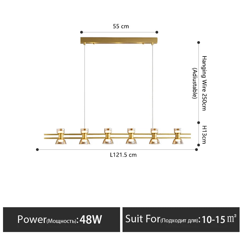 Nordisk LED-ljuskrona – Lyxig Design för Restaurang, Bar & Köksö