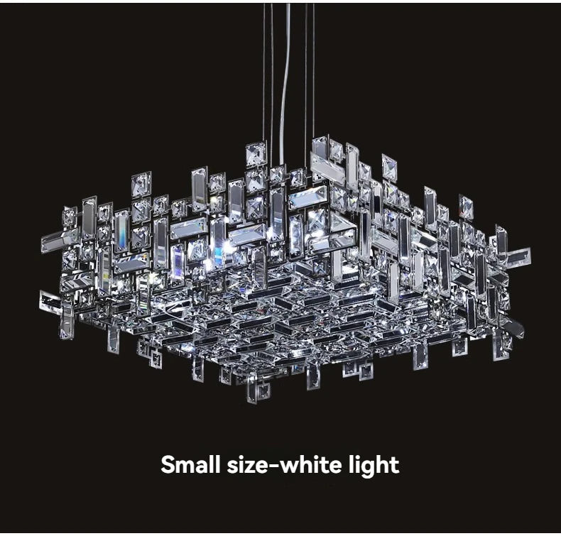 Italian Luxury Crystal Chandelier – Elegant LED Pendant Light for Living Room, Dining Room, Bedroom & Kitchen
