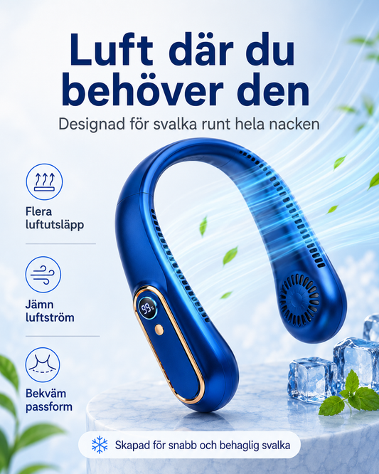 Portabel Mini Takfläkt med USB-laddning – Perfekt för hem, kontor och resor