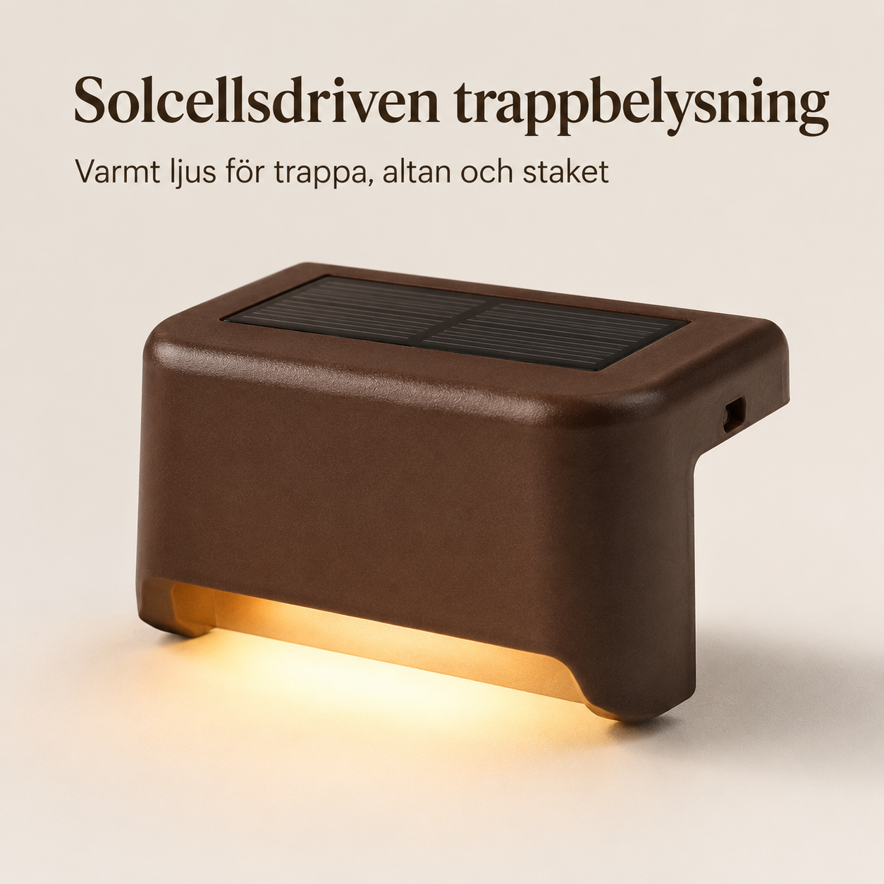 Solcellsdrivna trapp- och altanlampor