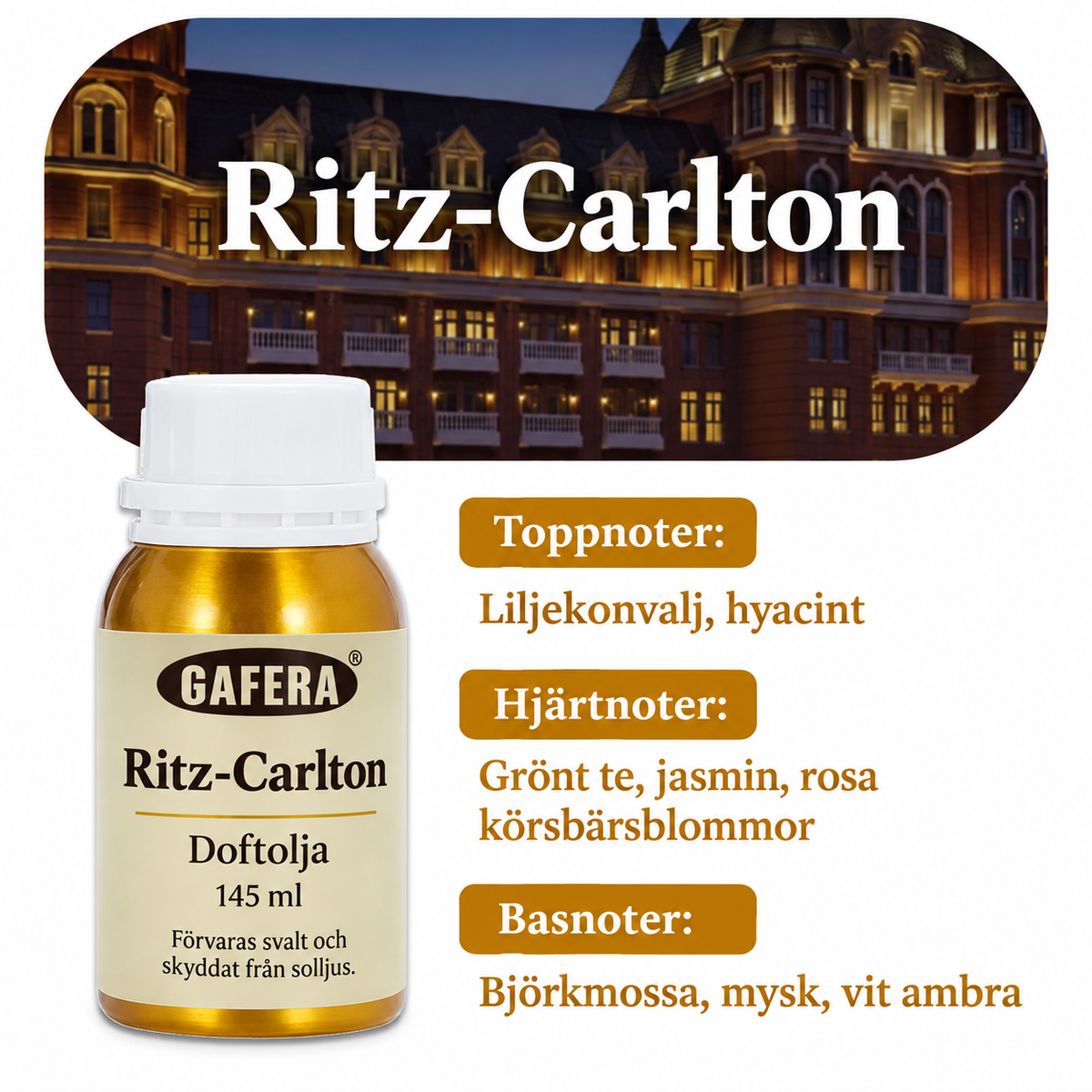 Doftolja för aromadiffuser – Hotellinspirerade dofter, 145 ml