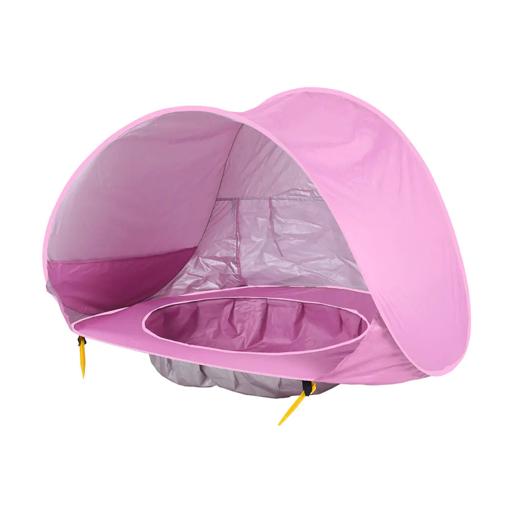 Automatisk Pop-Up Barnpool med Avtagbart Tält – 117×79×70 cm